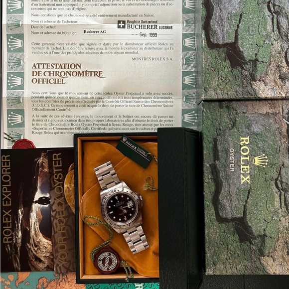 Rolex Explorer 2 Black Dial Ref # 16570 - Picture 2 of 3